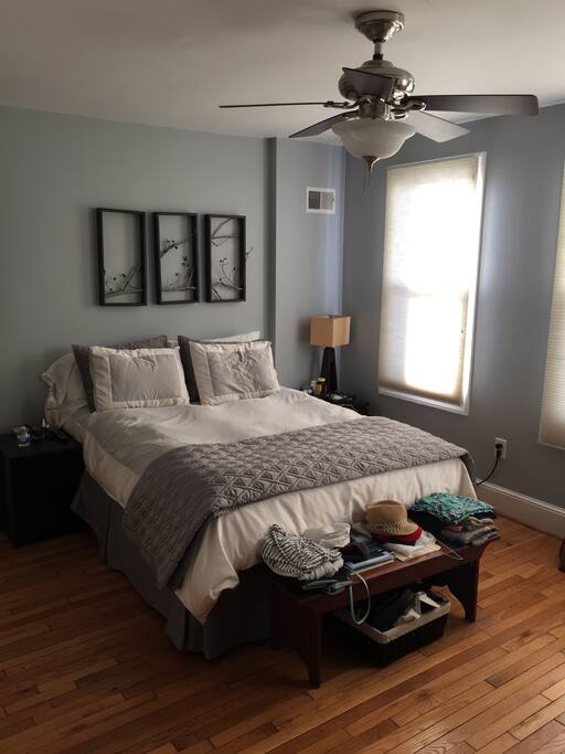 Master bedroom + bath
