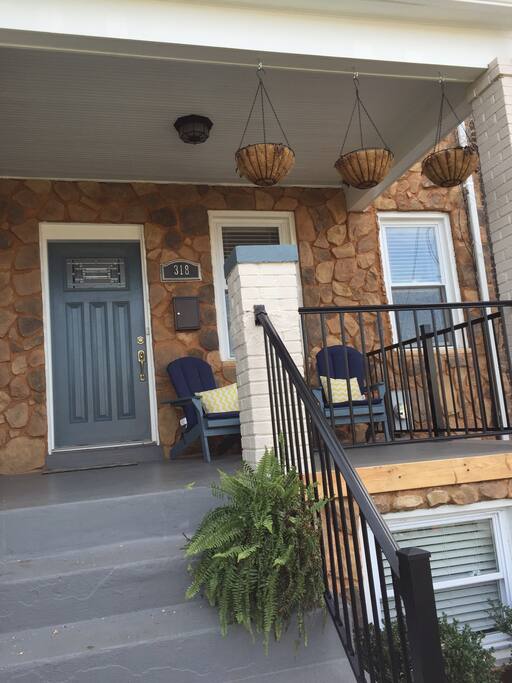 Sunny DC row house basement apartment.