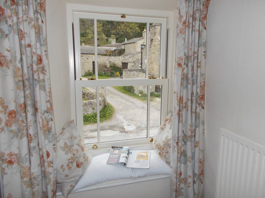 The window seat looking out over the village.