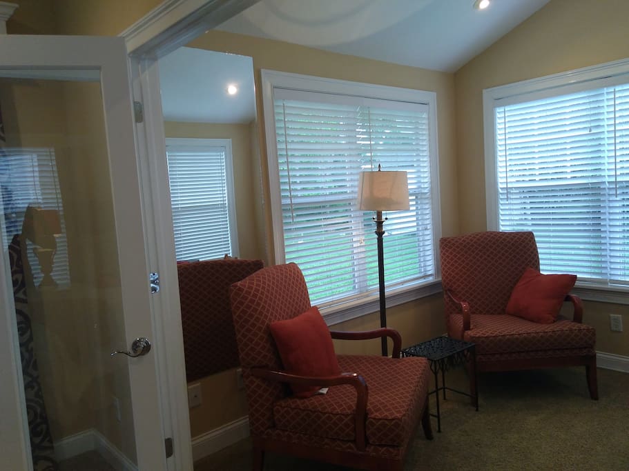 Private room with coffee maker
