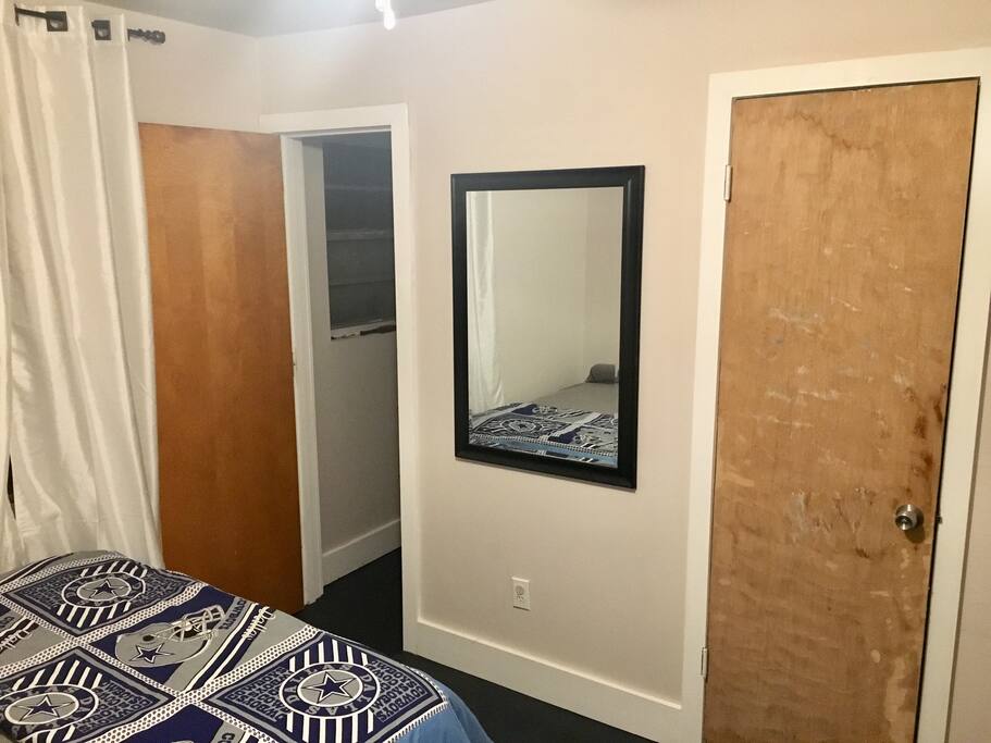 Your room... 1/2 bathroom and closet
