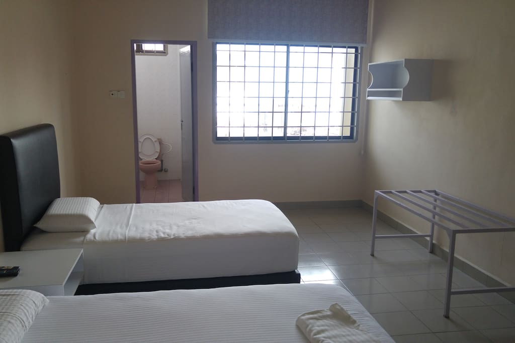 Every room have own windows & TV facing bed.