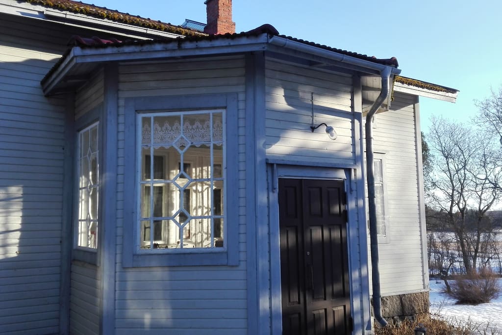 The house early in the spring.