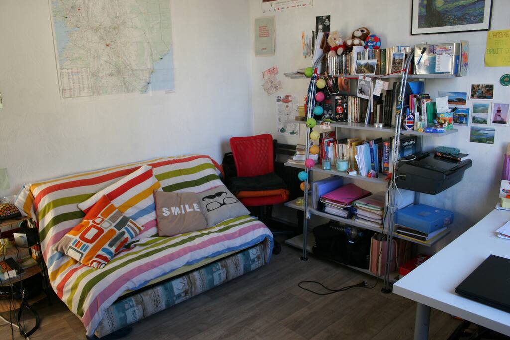 Chambre lit replié