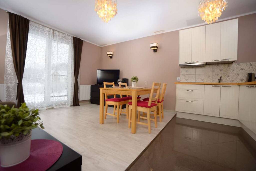Salon z aneksem kuchenym