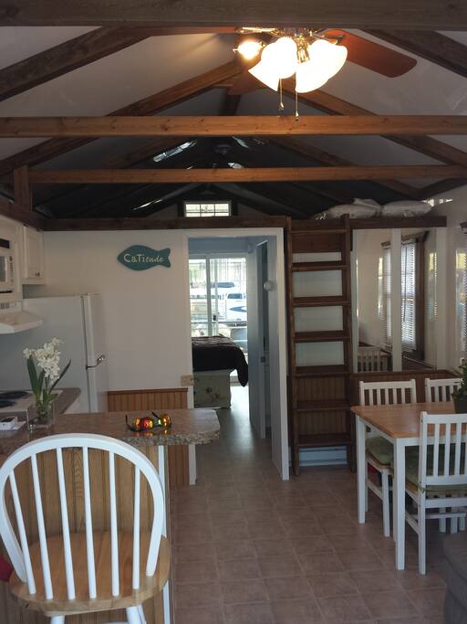 View of the kitchen and table