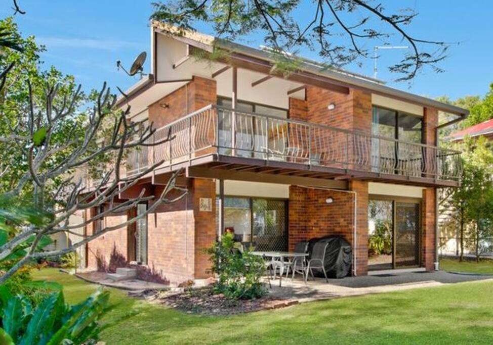 The house upstairs are the bedrooms, downstairs are is all living lounge dining and kitchen area