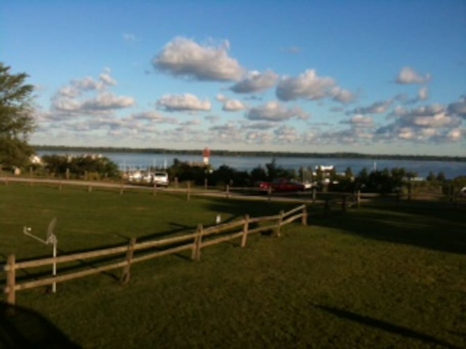 Westerly view of Presque Isle and bay