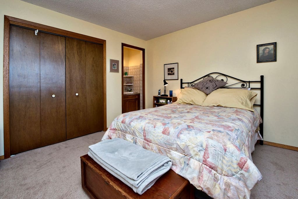 Personal sink in room. Ample closet space.