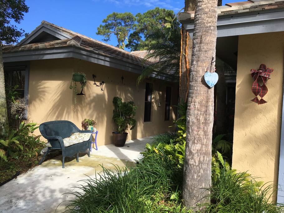Walkway to front door