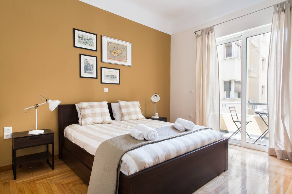 The Master Bedroom. Features a private veranda, air conditioning, TV, and ensuite bathroom.