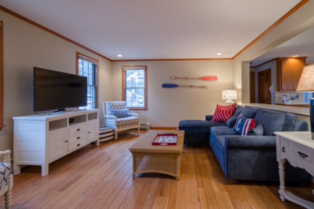 Family room with wifi connected TV