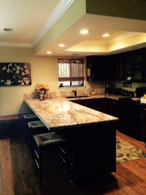 Kitchen available to guests.