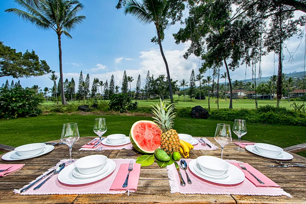 Next to the Kona Country club golf course