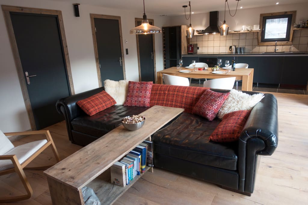 Large living space with huge comfy sofa