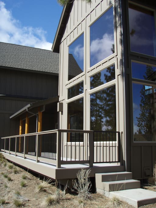 Back of the townhouse