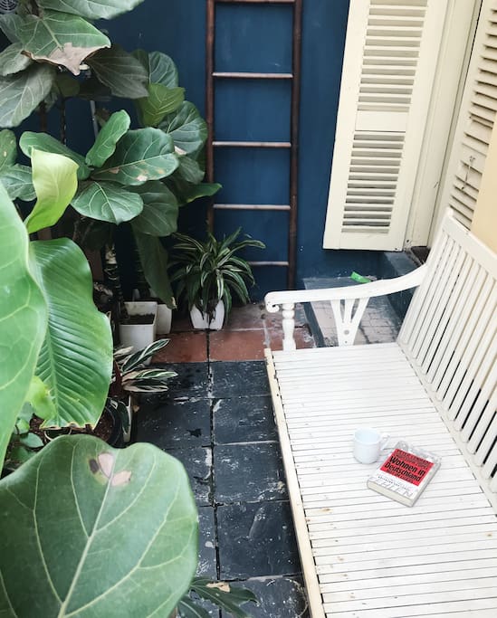 the balcony, scent of nature in the house