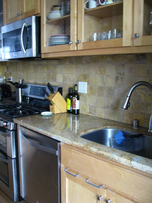 The kitchen is efficient and well appointed.