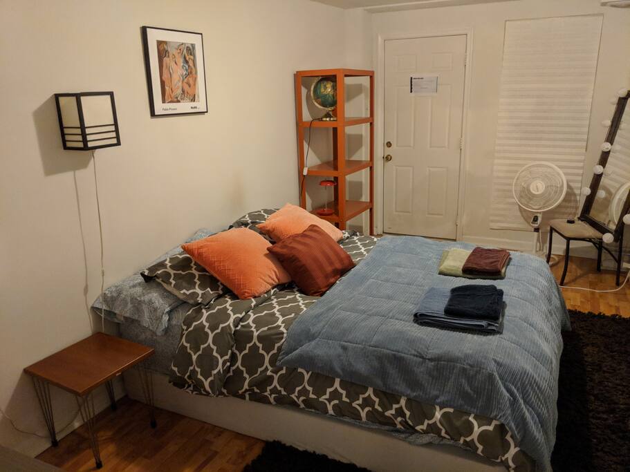 Bedroom with queen-size bed