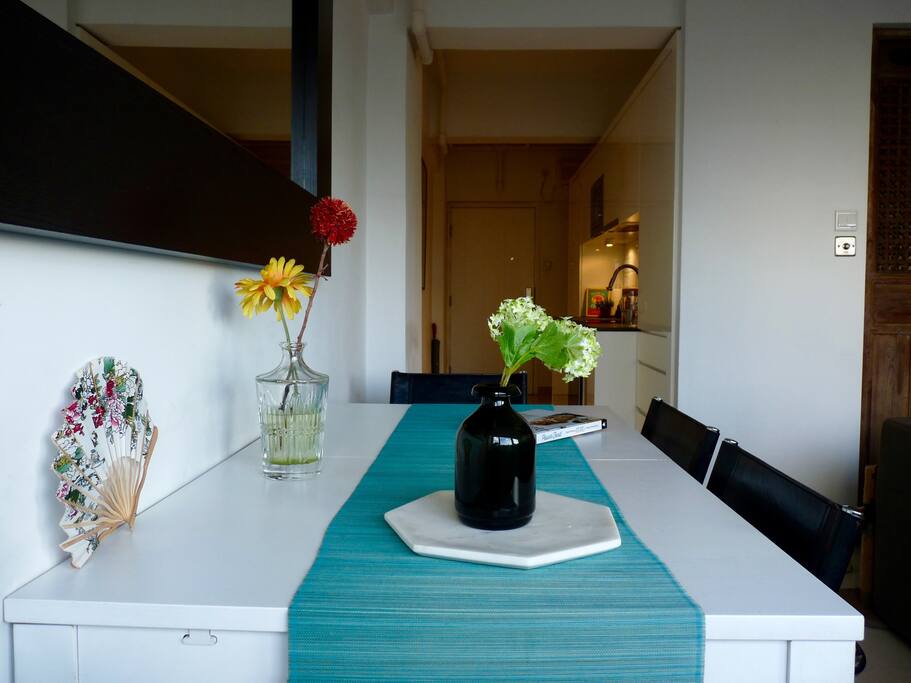 Living room and kitchen room