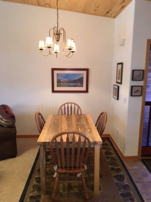 Custom built table, made locally in Grandby!