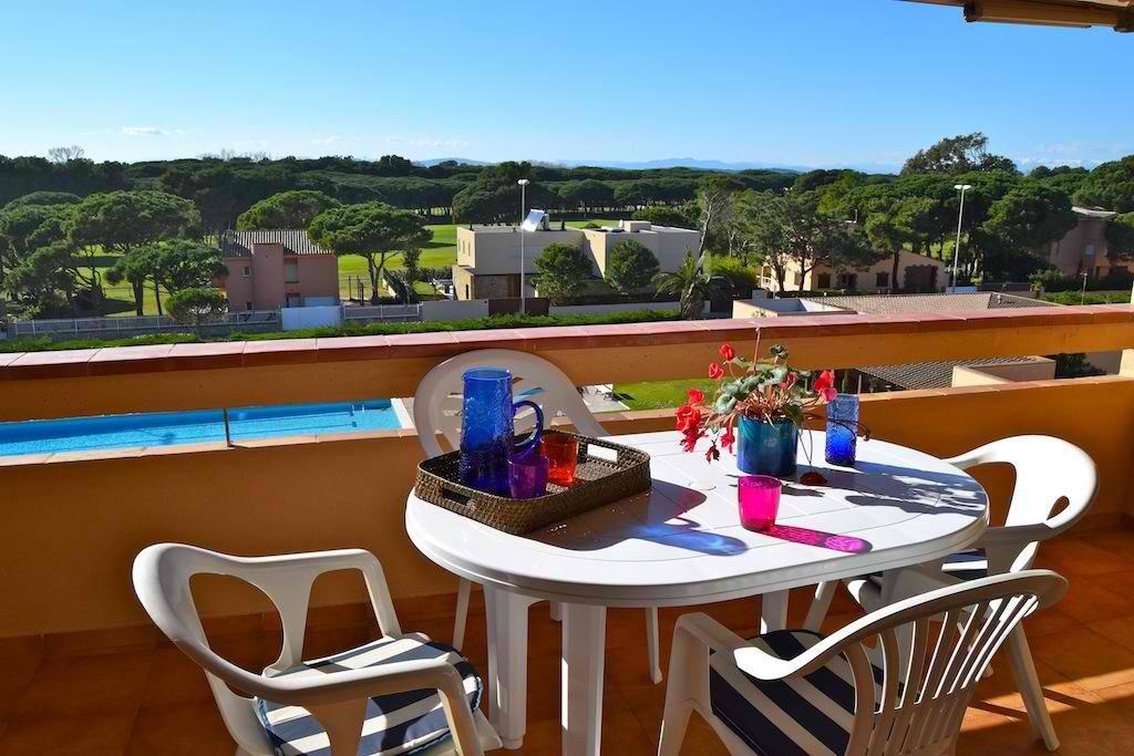 terraza con vistas a piscina y jardin comunitario-SA PUNTA COSTA BRAVA