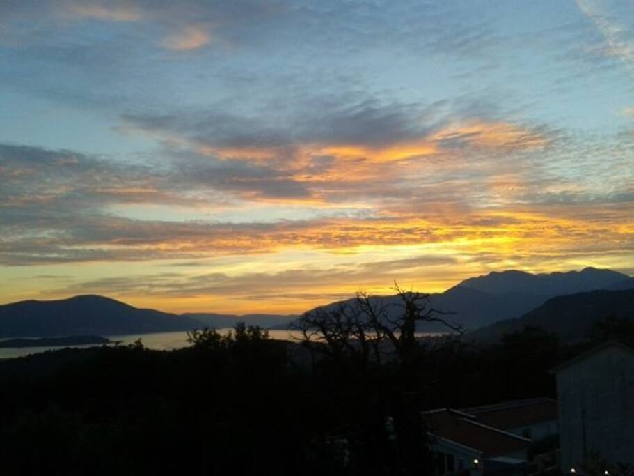 View over Tivat Bay