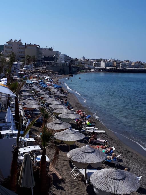 This beach is 1 minute walking distance from the apartment.