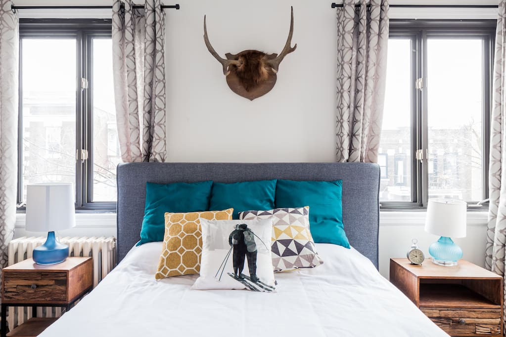 Luminous and comfortable master bedroom