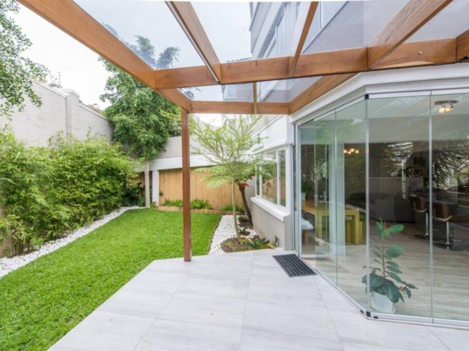 Exclusive zen garden and deck.