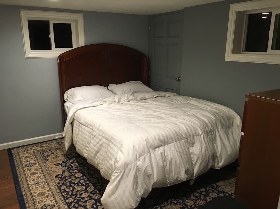 Nice comfortable queen-sized bed.