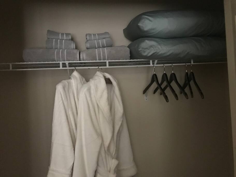 Quest soft and comfy bath robes with storage area