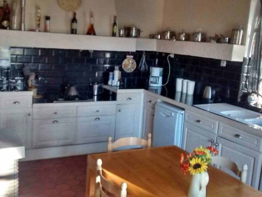 Your own large well equipped Kitchen and utility room