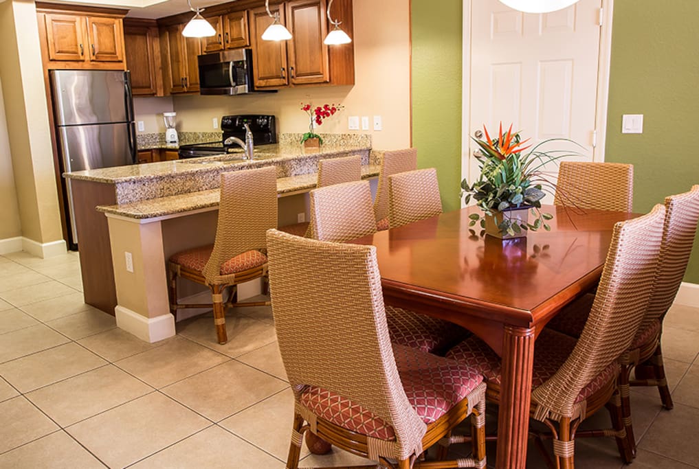 Dinner Table and Kitchen