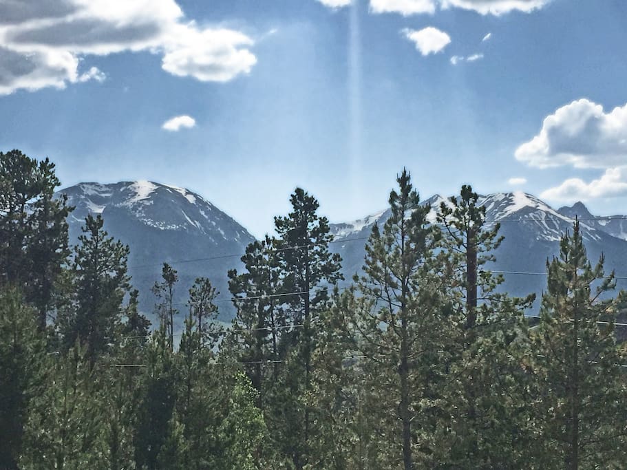 View of the Gore Range from the back yard.