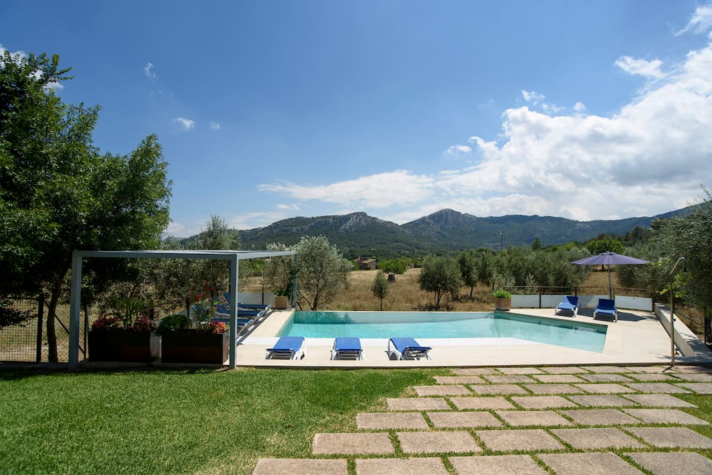 Poolside at the fabulous La Rafal de Roser Vell