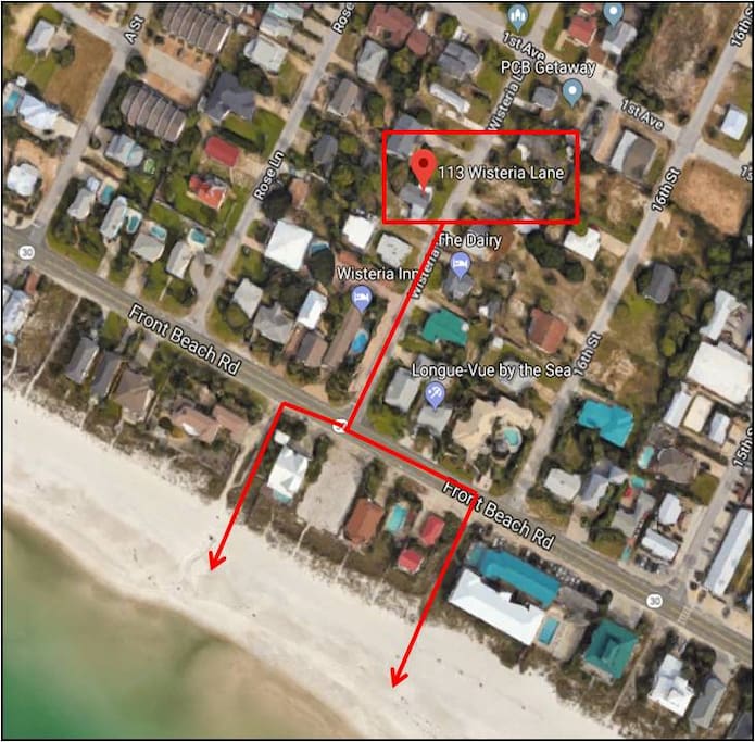Use either public access 80 or 81 for an easy walk to beach.