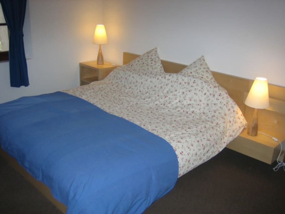 Double bedroom includes superking-sized double bed and views over the front garden