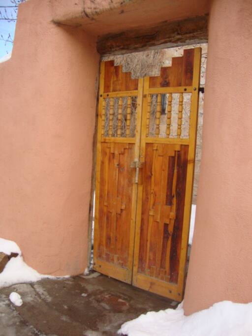 Gate leading to patio and entrance.