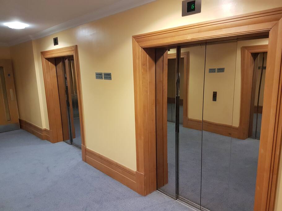 Lifts in lobby