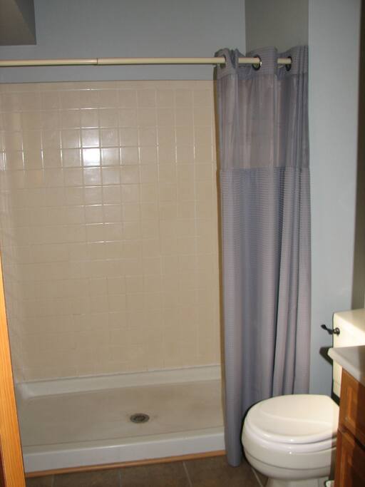 Private bathroom attached to bedroom