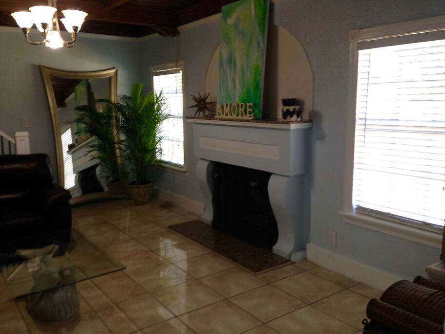 Main Living Room with functional Fire Place