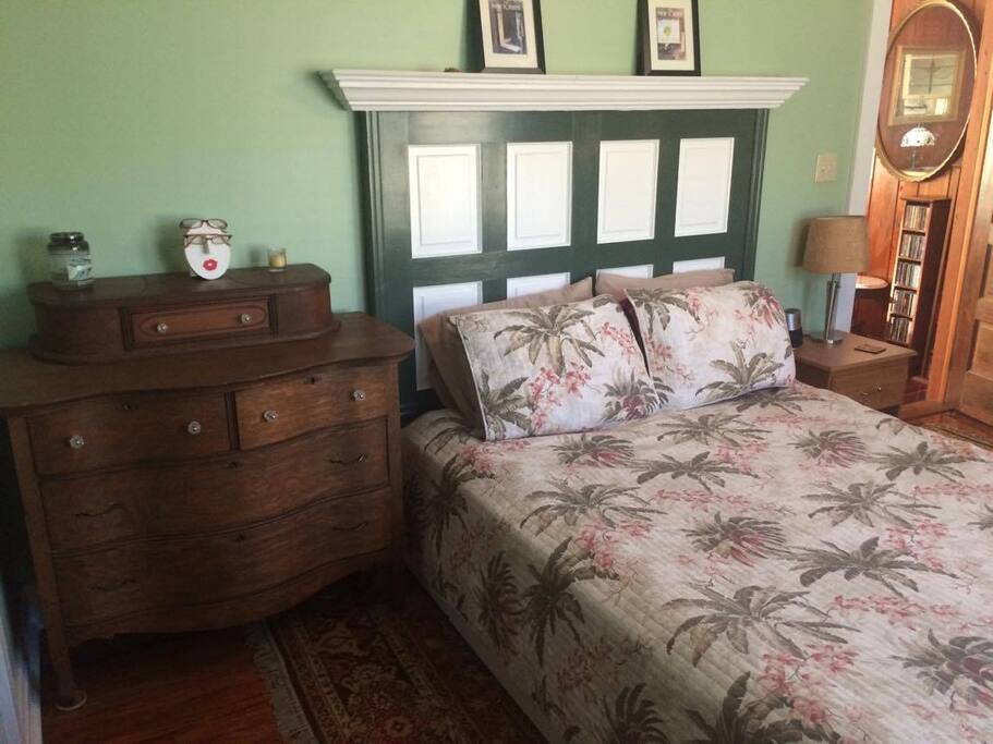 Master bedroom with queen bed