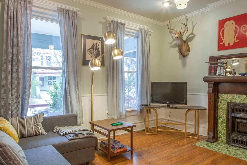 Pullout sofa for extra guests