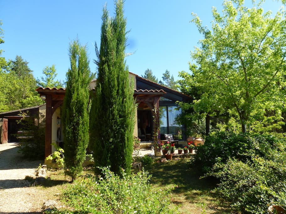 Entrance view at the house
