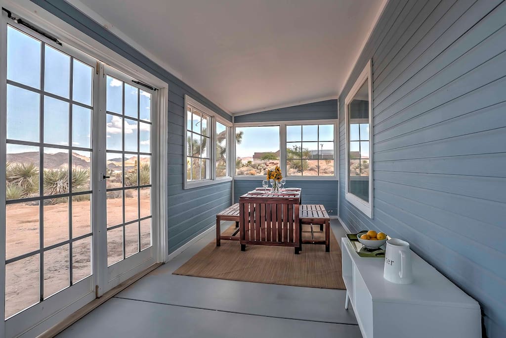 Experience the best of the desert when you stay at this 2-bedroom, 1.5-bathroom vacation rental house in Joshua Tree.