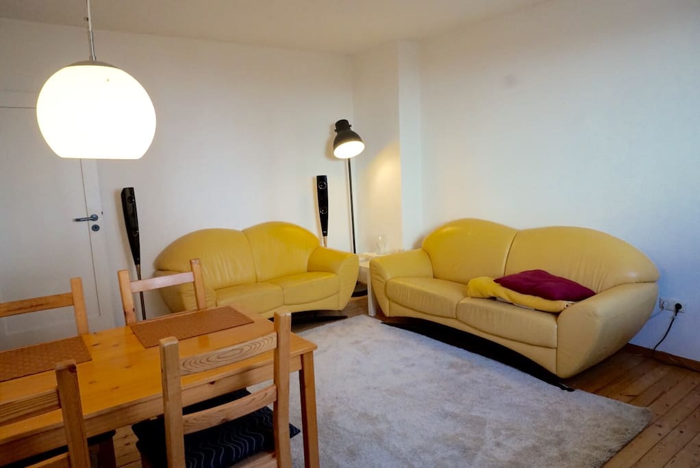 The comfortable couches