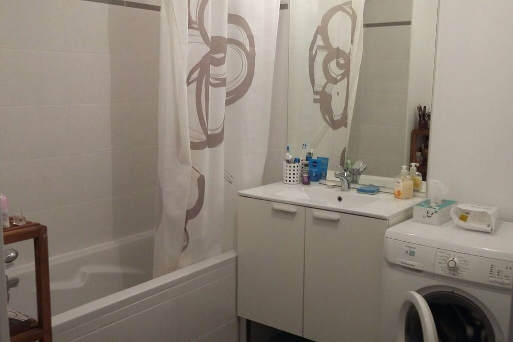 Salle de bain à partager