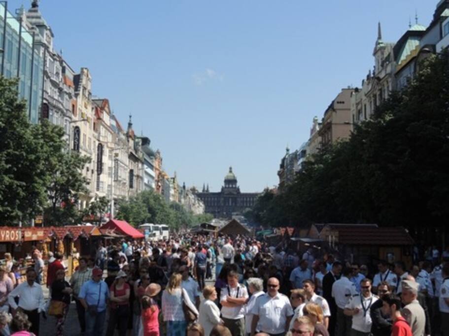 Wenceslas Square daytime