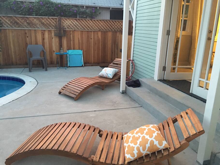 Relax in the sun! Pool towels provided.